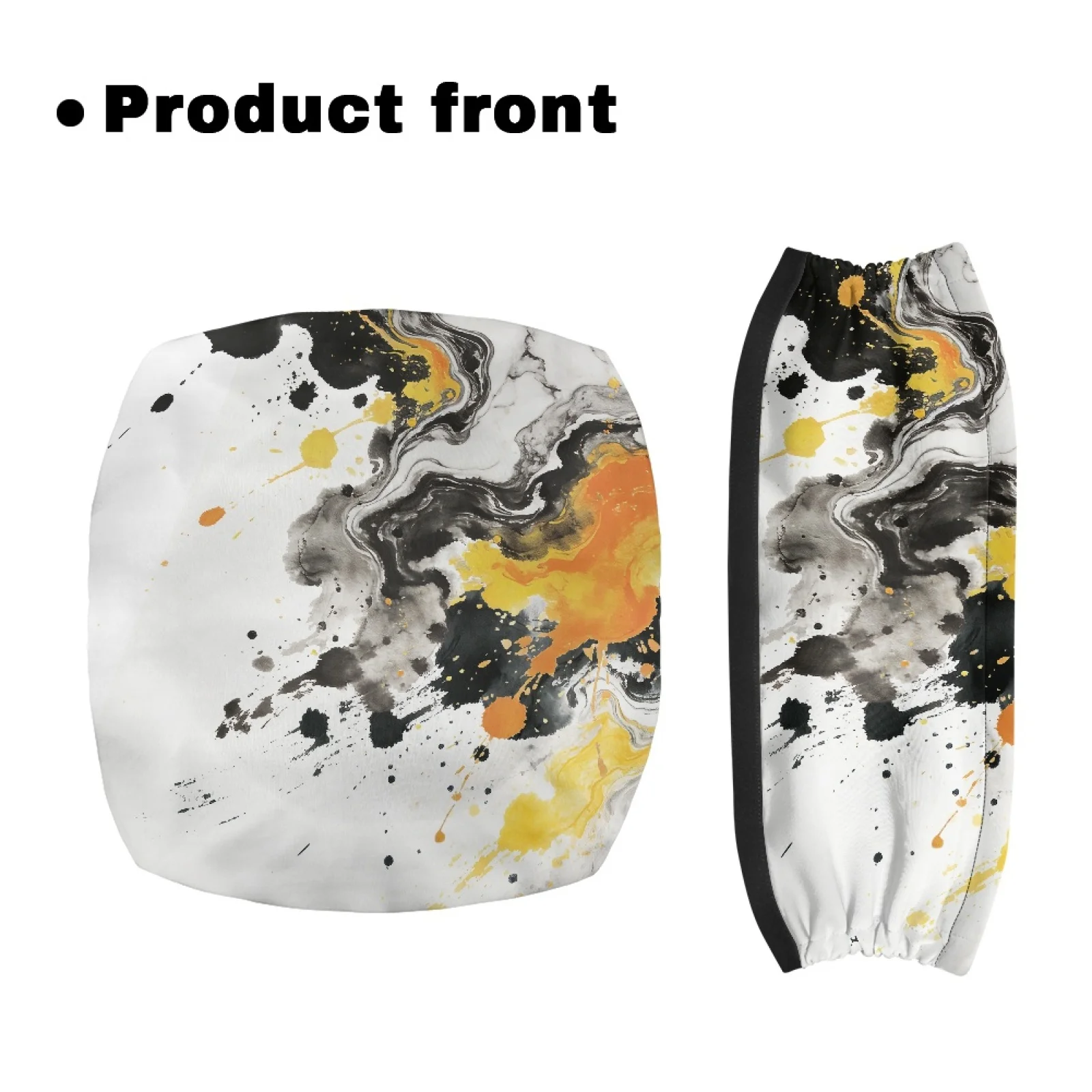 Coloranimal Ink Splash Pattern 2 Pcs Seat Back Cover Walker Protection Rollator Walker Seat Covers for Men