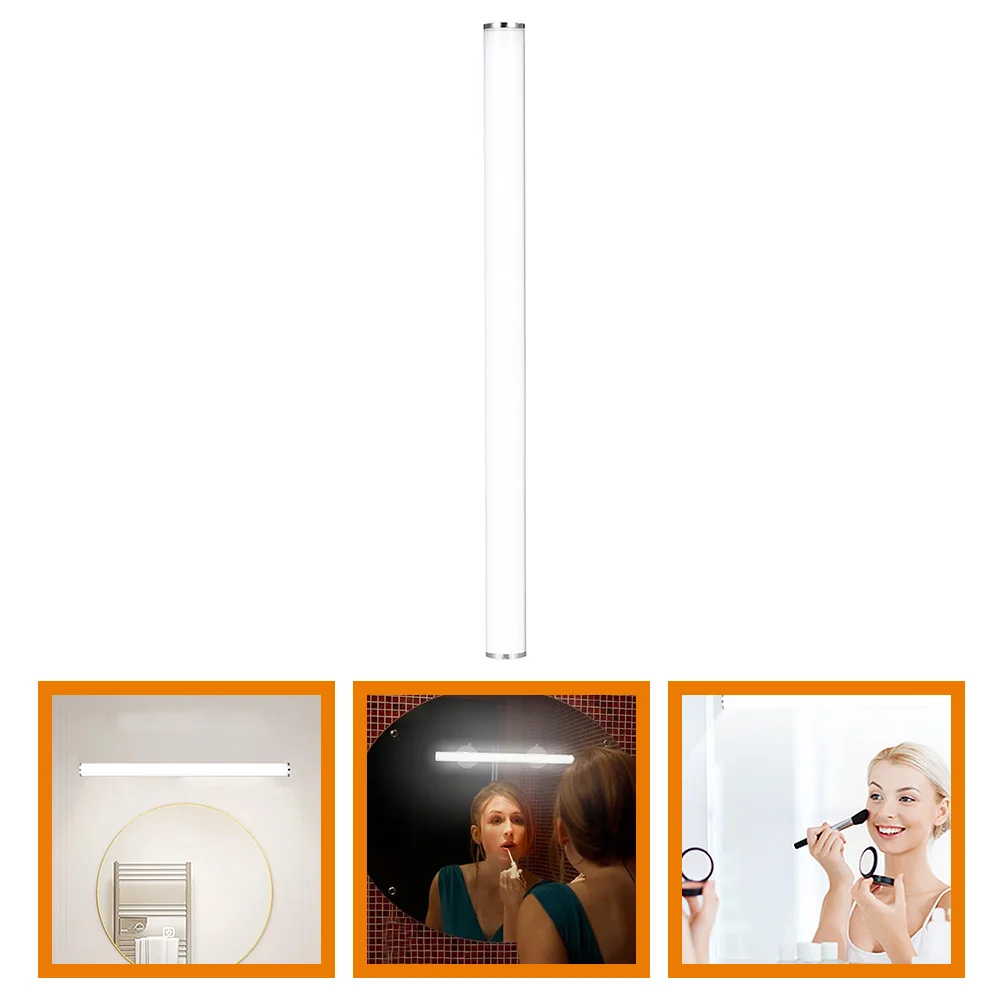 Lampada da bagno ricaricabile a LED, ventosa, barra luminosa, specchio, illuminazione frontale per trucco, luci da trucco per specchio