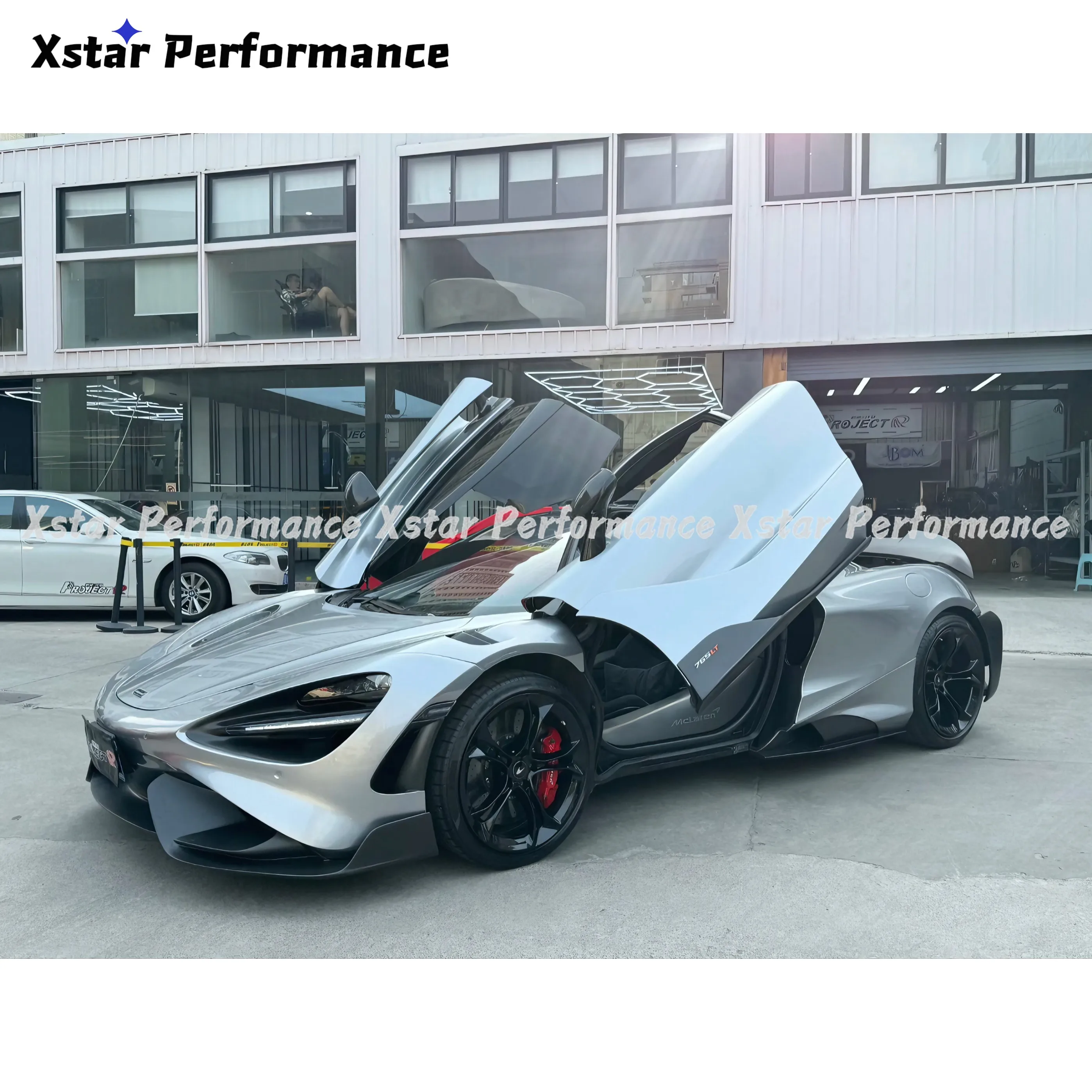 Convert To 765LT Style Dry Carbon Fiber Side Skirts (4 Pieces) For Mclaren 720s