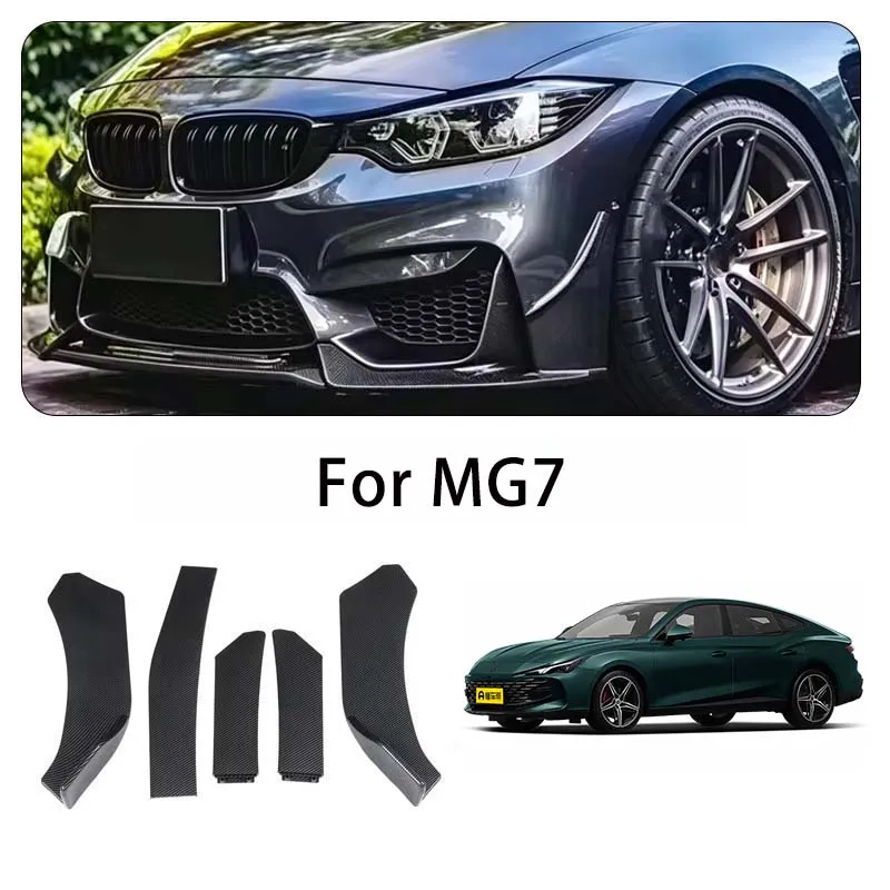 For MG7 body kits 5-Segment Adjustable Front Bumper Lip Splitter Body Kit