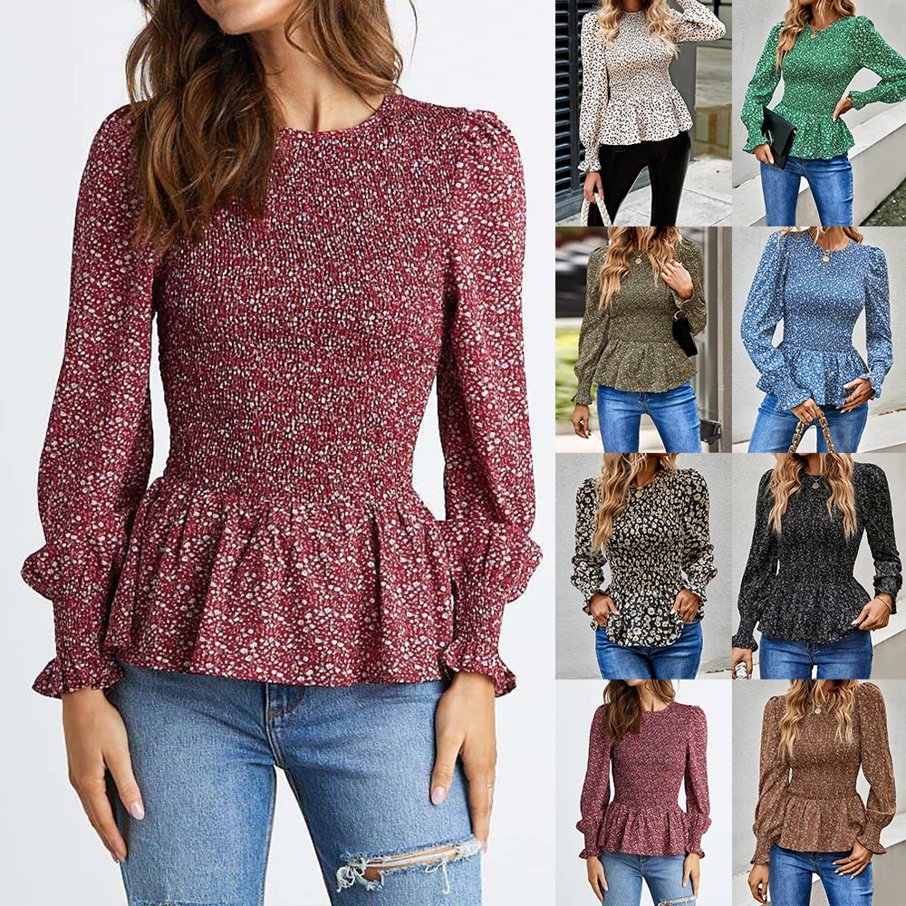 2023 Women\'s Long Sleeve Shirt Top Girl  Autumn Korea Fashion Elegant Blouse Tunic T-Shirt Female Clothing Pullover Y2K Top