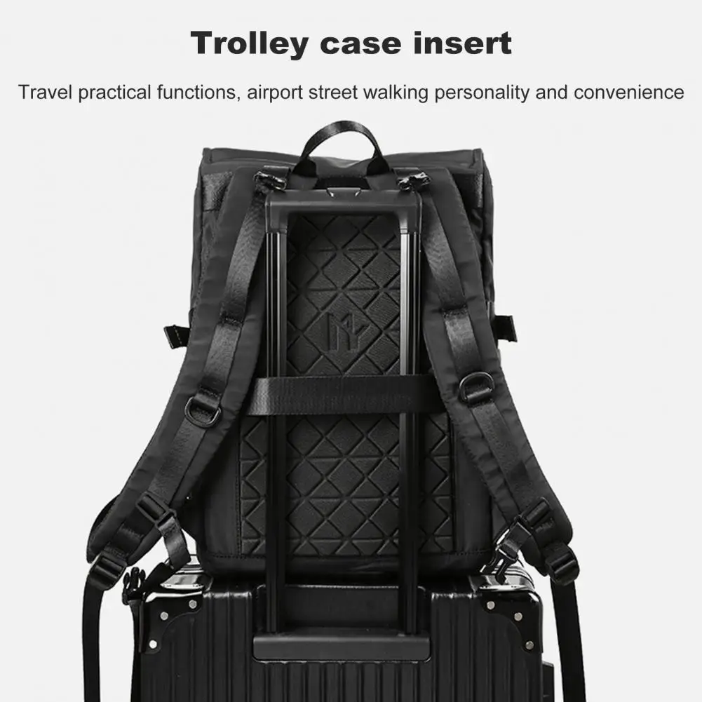 Waterproof Laptop Backpack Men Overnight Backpack Capacity Travel Backpack for 17 Inch Computer with Expandable for Business