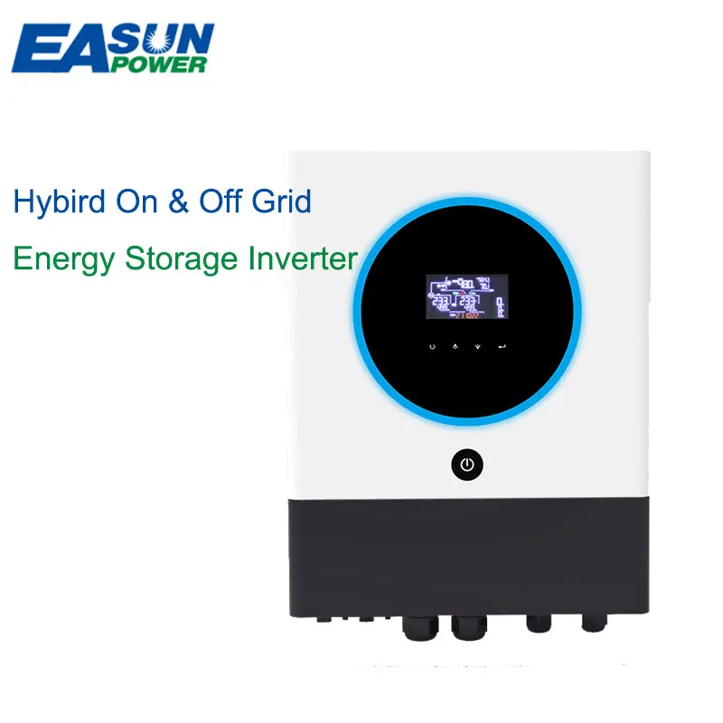 Easun Power Wall Mount Zonne-Omvormer Gebouwd In Mppt Solar Controller Hybride On & Off Grid Energie Opslag Omvormer Voor Thuisgebruik