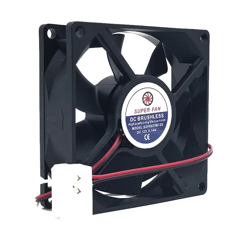 80*80*25MM New SUPER FAN SDF8025M12S 12V 0.14A 8CM 8025 USP Power Supply Silent Fan