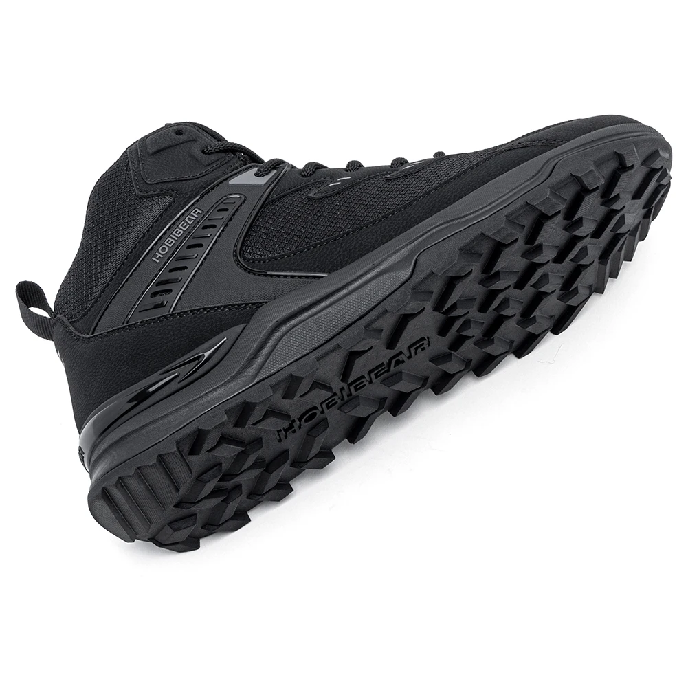 HOBIBEAR Herren Knöchelhohe Wander- und Laufschuhe mit Breiter Passform, Rutschfeste Outdoor-Trail-Wanderschuhe für Männer – Detail 3