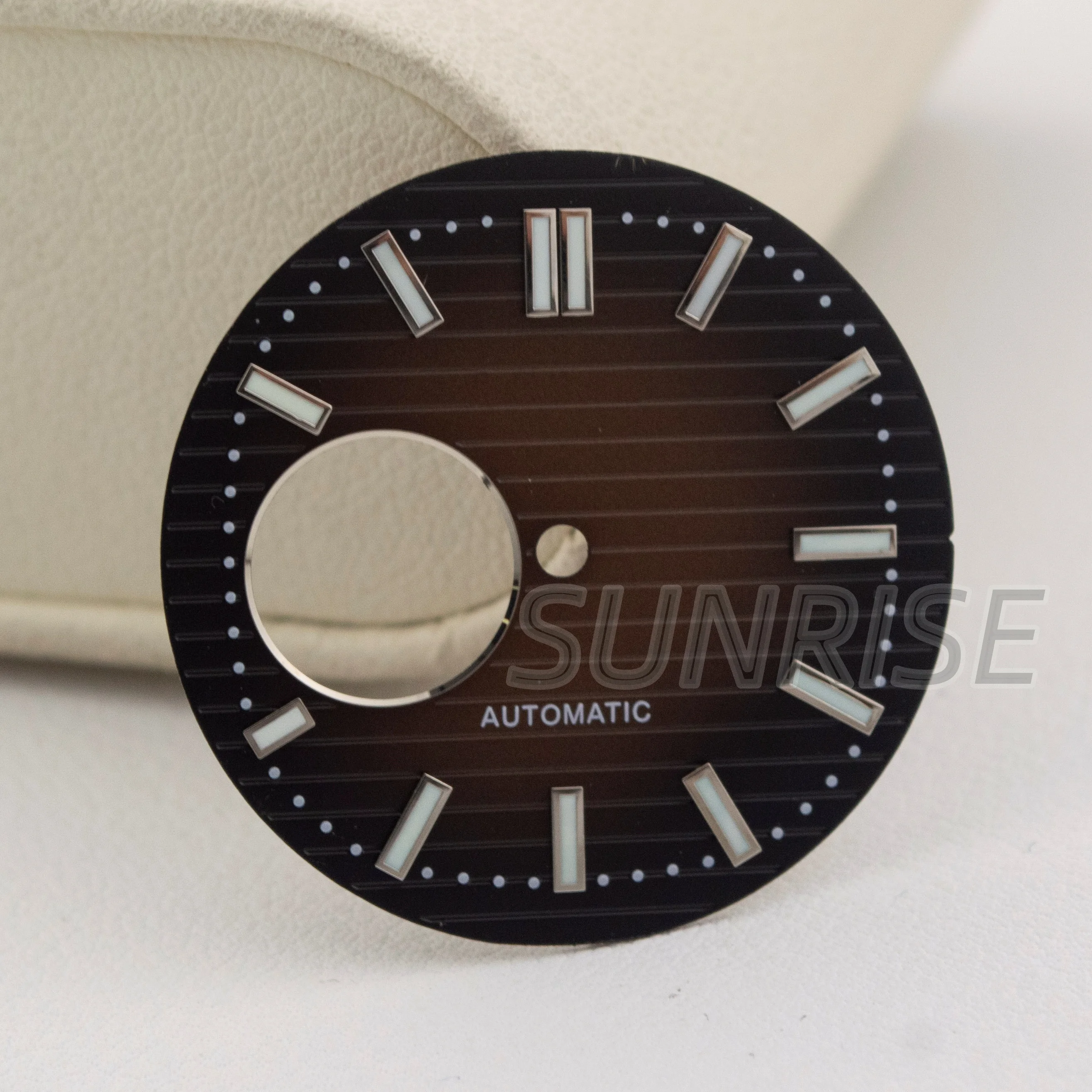 30.5 مللي متر NH35 الطلب الأيدي مفتوحة القلب الهاتفي نوتيلوس ساعة الطلب الوجه لحركة NH38 الرجال ساعة أجزاء ملحقات إصلاح استبدال #5