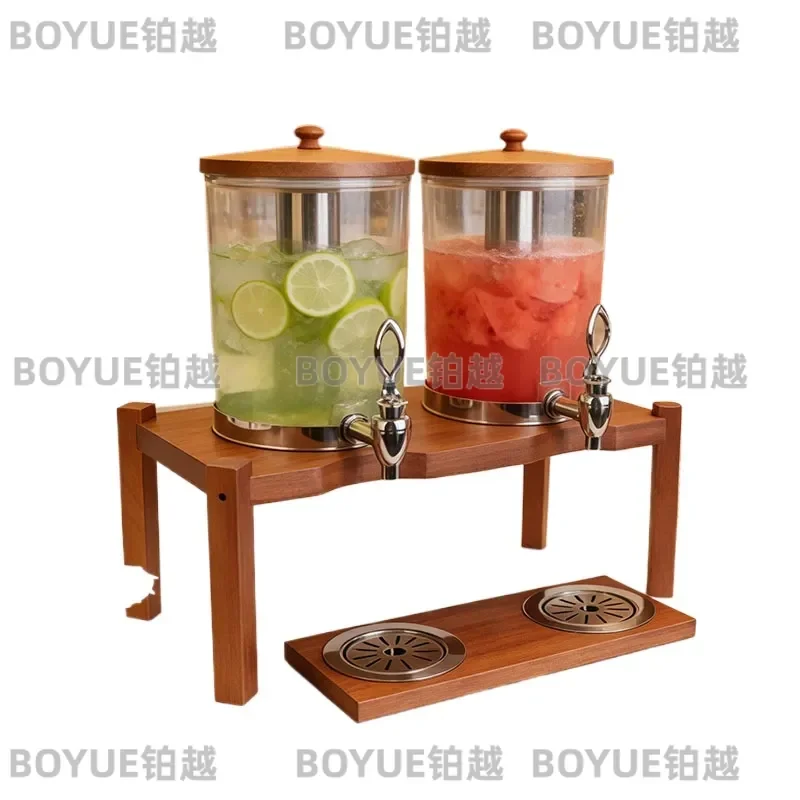 Commercial Beverage Dispenser Transparent Drink Server with Tripod Stand for Lemonade Milk Tea Coffee Soy Milk Party Bar