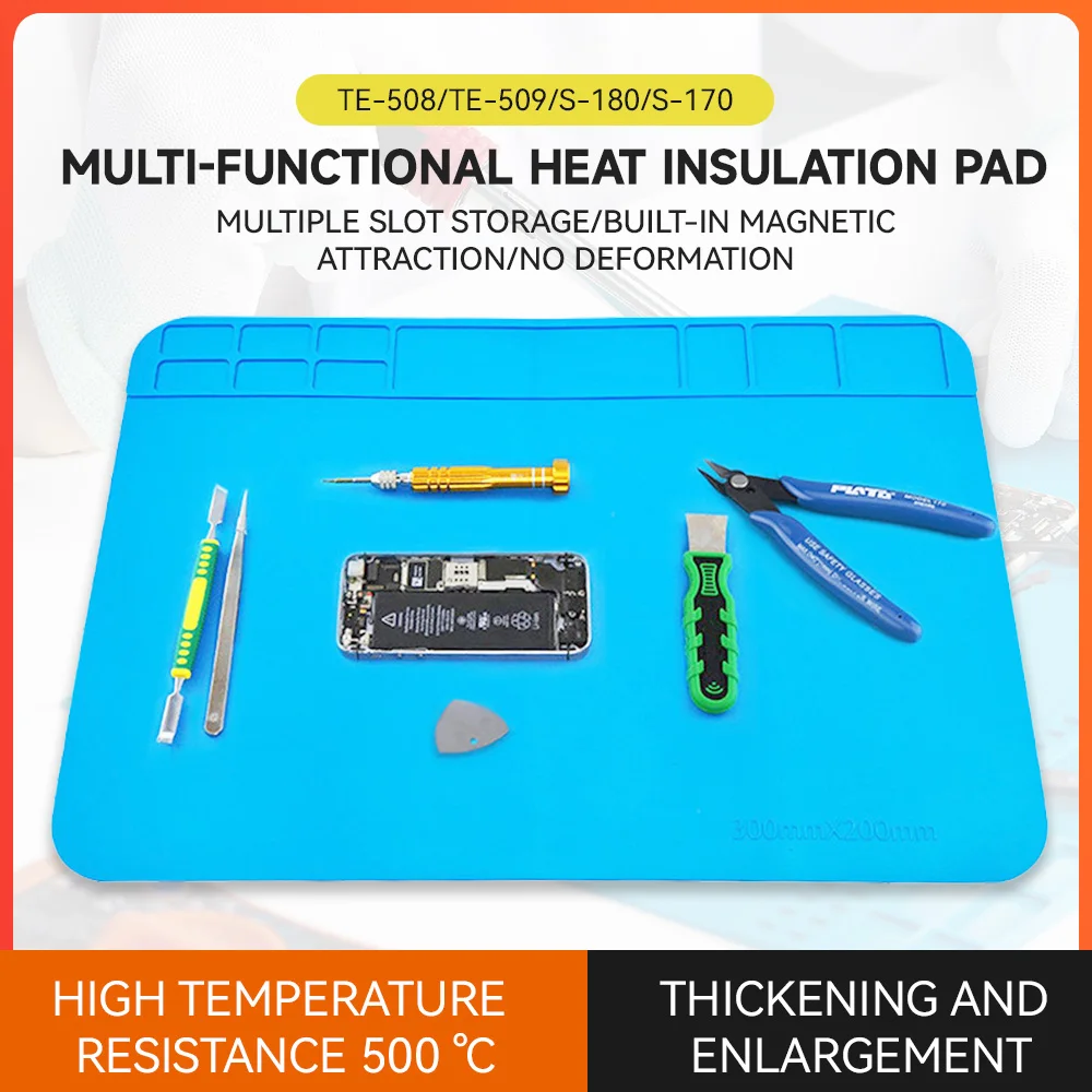 Repair Pad Insulation Heat-Resistant Soldering Station Silicon Soldering Mat Desk Maintenance Platform For BGA Soldering Station