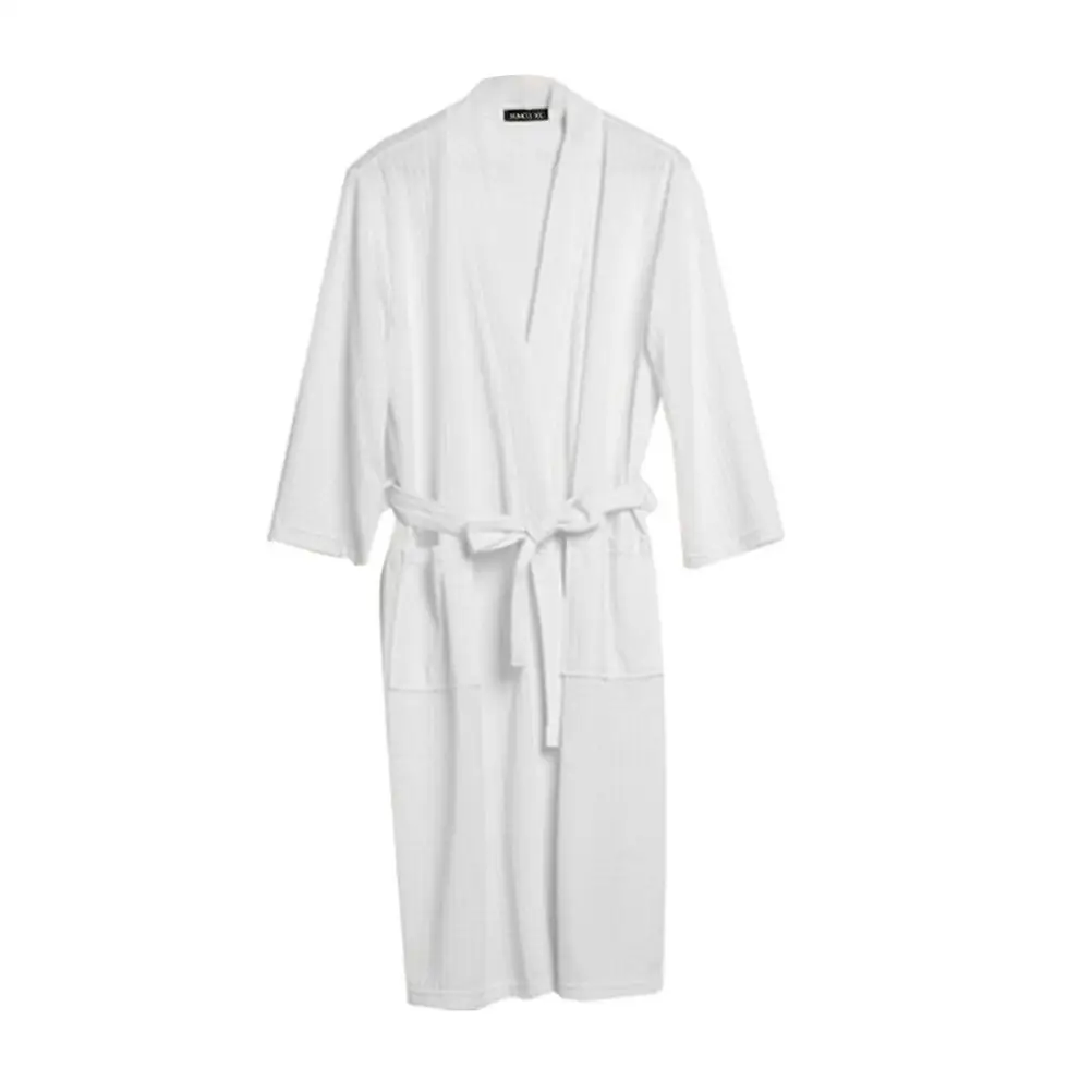 

Seven-quarter Sleeve Couple Nightgown Practical Pajamas Polyester Bathrobe Wear-resistant Comfortable Loose Summer Spring Autumn