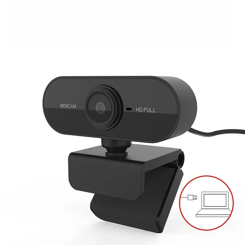 USB Webcam with Built-in Microphone, Plug and Play PC Camera 360° Rotatable for Video Calls, Zoom, Teams, Streaming image 4