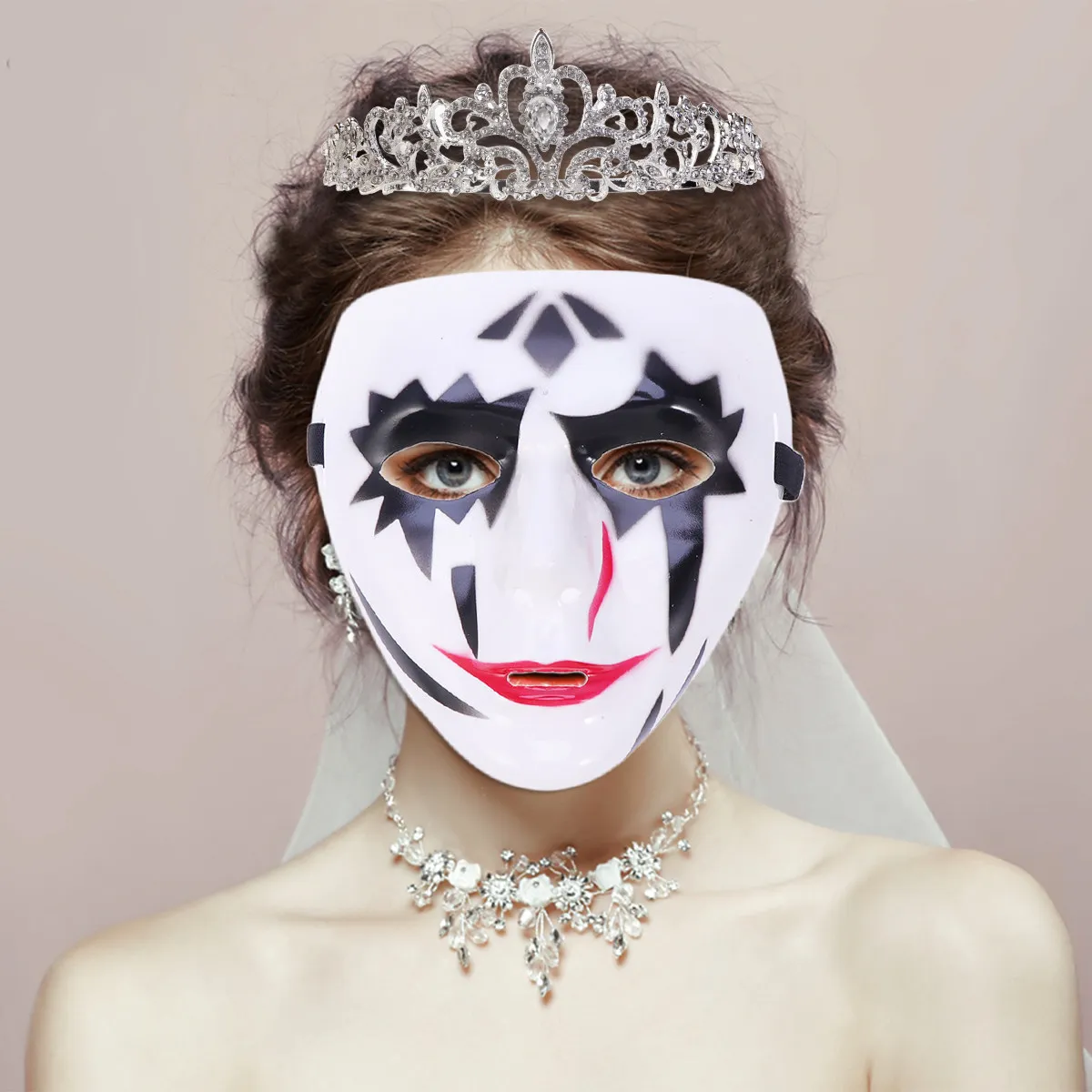 

2Pcs Halloween Death Mask Party Costume Prop Masquerade Face Mask for Cosplay Performance Mysterious Atmosphere Accessory