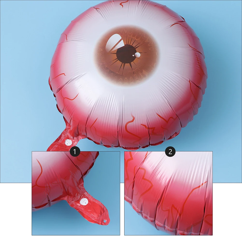 

1Set Halloween Party Balloon Eyeball Shape 20in Red Creepy Balloon Set Holiday Party Decoration Supplies Eyeball Shape Balloons