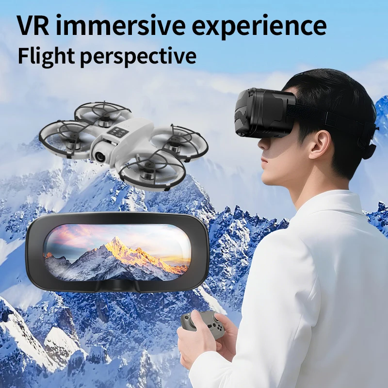 H36 Drone VR سماعة كومبو - 6-Axis Gyro Stable Flight 2.4 "عرض للأطفال والكبار لعبة أفضل هدية رائجة البيع التحكم عن بعد
