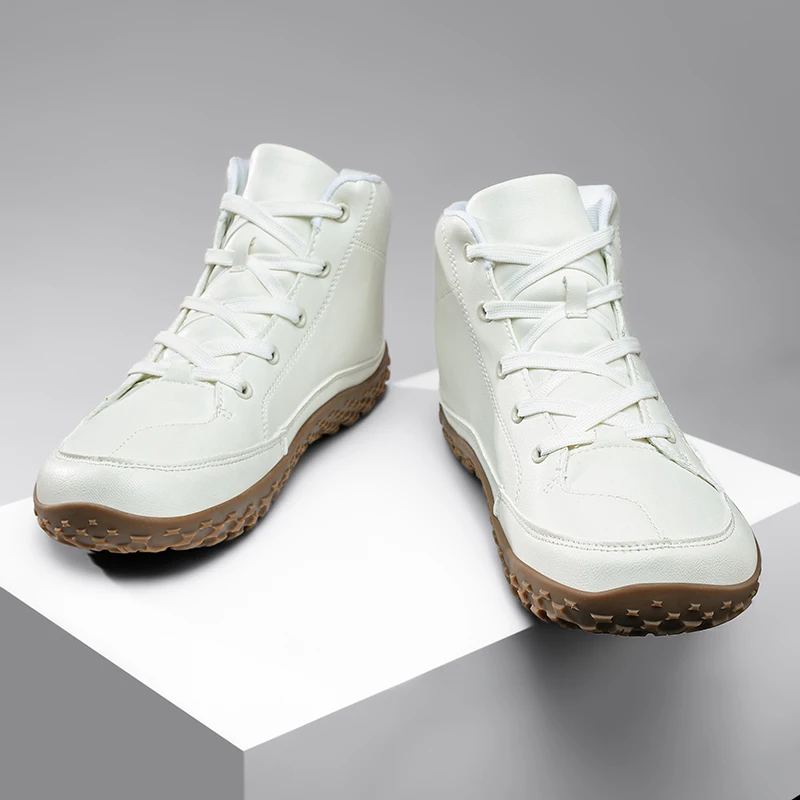 

Outdoor Men's Mid Calf Walking Shoes Wide Toe Comfortable Casual Sneakers Man Minimalist Casual Sneakers Non-slip Monutain Boots