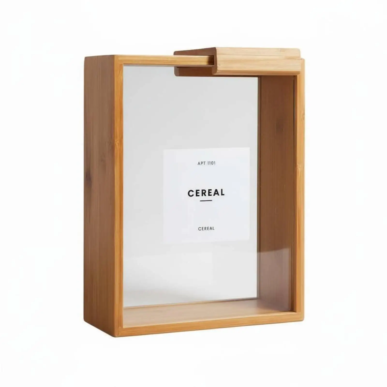 Sliding Lid Food Storage Box Space-Saving Clear Cereal Container Certified