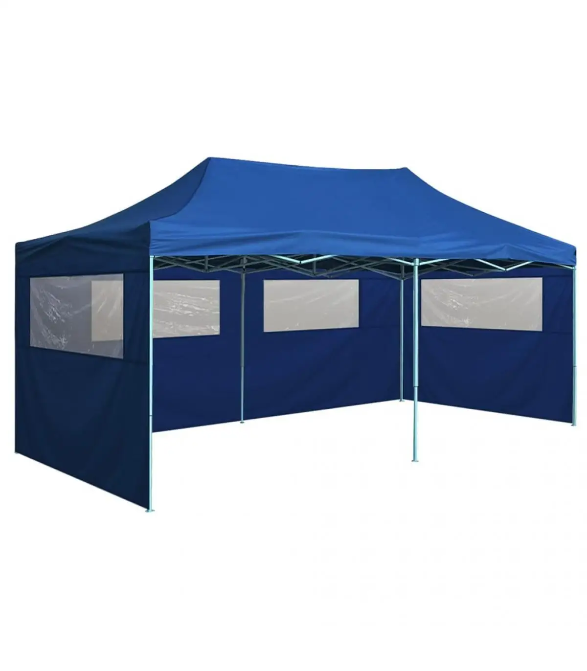 3x6 m Blue Steel 4 Walls Professional Folding Tents & Cents