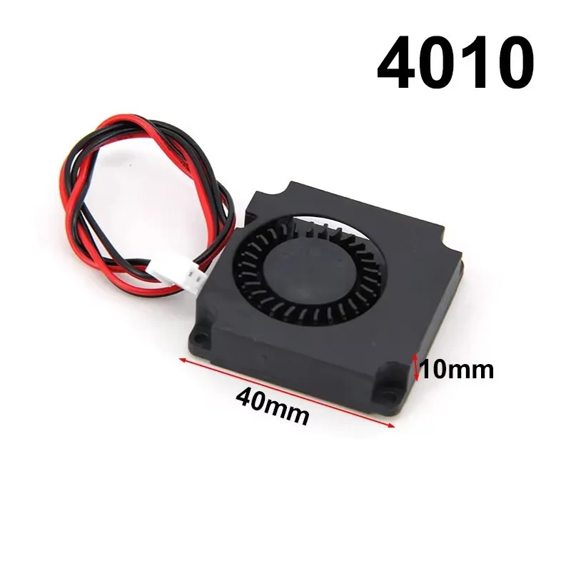 1/2/5pcs DC 5V 12V 24V Cooling Fan 4010 Turbo Blower Brushless 3D Printer Parts 2Pin For Extruder CPU DC Cooler Part view 2