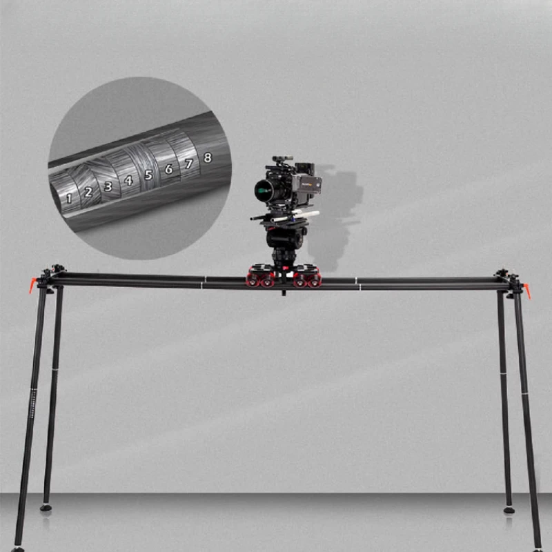 

DS200T-Q Pro Broadcast grade Convenient Splicing Carbon Fiber Slide Set/Camera Small Slide FS7