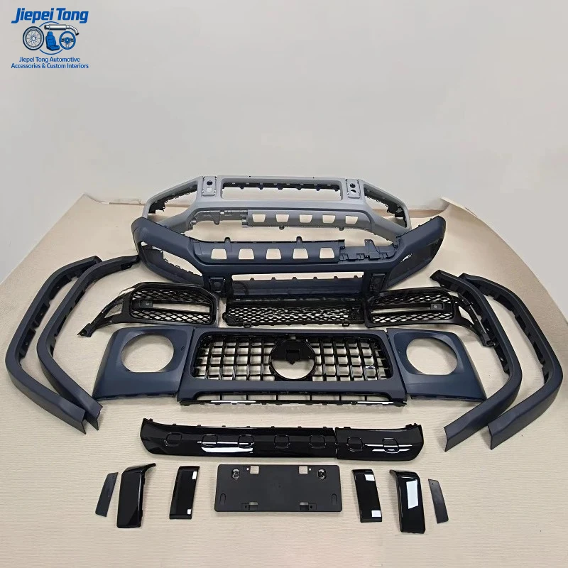 

Подходит для нового Mercedes G-Class W464 G350 G500 G550 G63: комплект для тюнинга в стиле AMG, передний бампер, решетка радиатора, полный обвес.