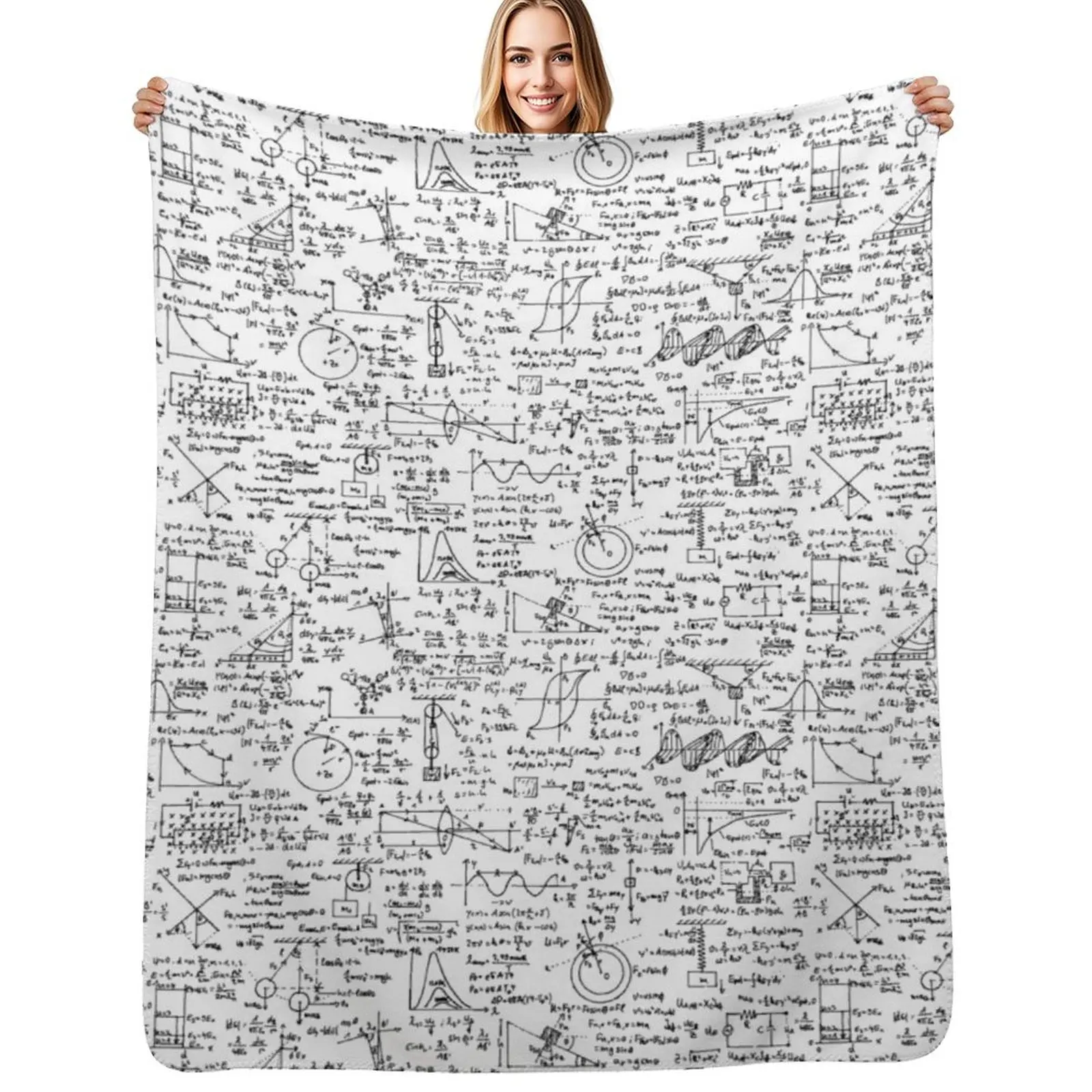 Physics Equations Throw Blanket funny gift Extra Large Throw cosplay anime Tourist Luxury Brand Hairy Blankets