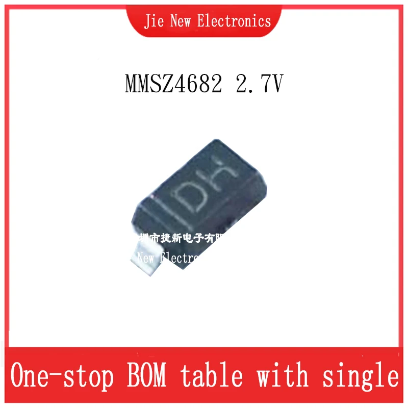 50PCS Zener Diode 0.5W MMSZ4678T1G MMSZ4679T1G MMSZ4680T1G MMSZ4681T1G MMSZ4682T1G MMSZ4683T1G MMSZ4684T1G MMSZ4685T1G SOD-123