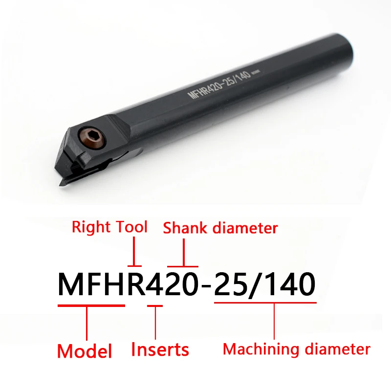 MFHR Tool MFHR216 MFHR320 MFHR325 MFHL320 20/140 25/140 внутреннее отверстие для внешней поверхности