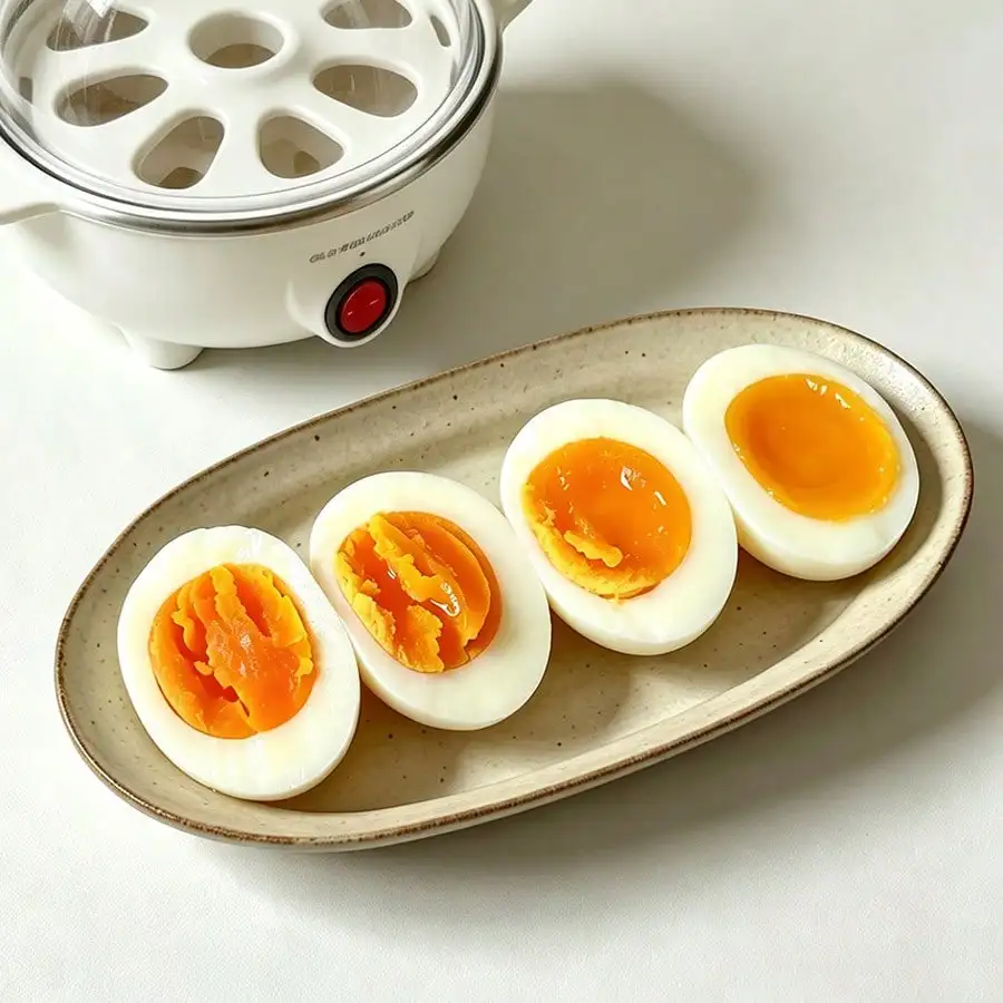 1-Pc Rapid Egg Boiler, US Plug 110-130V, Capacity Up To 7 Eggs, With Automatic Shutoff. This Stylish Egg Boiler Can Hard-Boil, Poach, Scramble, Or Fry Eggs, Making It Perfect For A Quick And Healthy Breakfast And A Fitness Essential