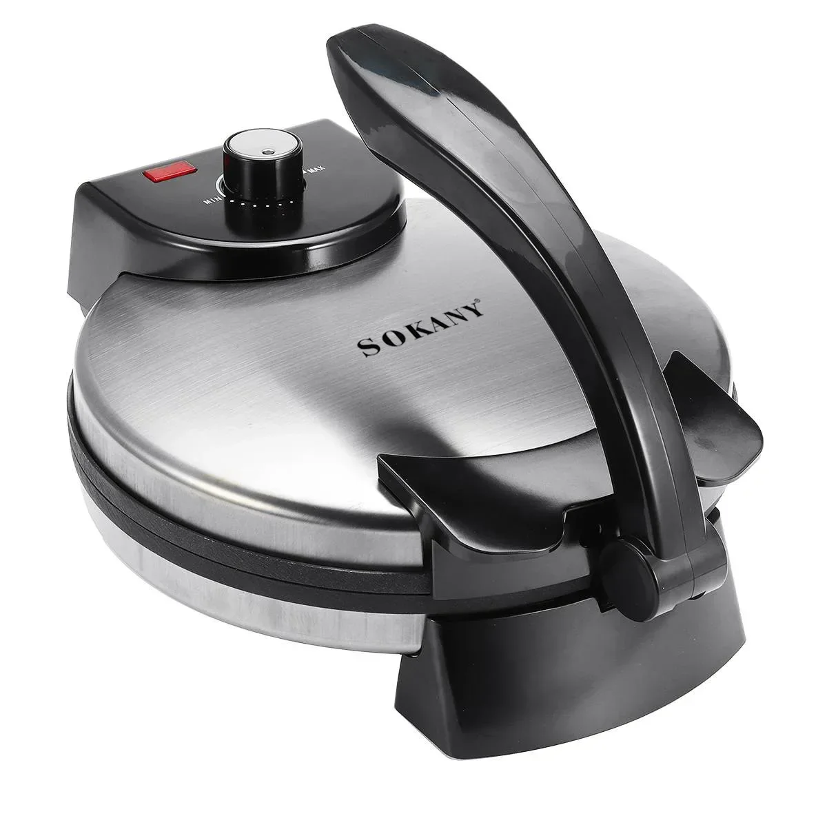 Crepe Maker - Cooks Roti, Tortillas & Pancakes - Nonstick Cooktop - 10-inch Cook Area, Temperature Control & Cool Touch Handle