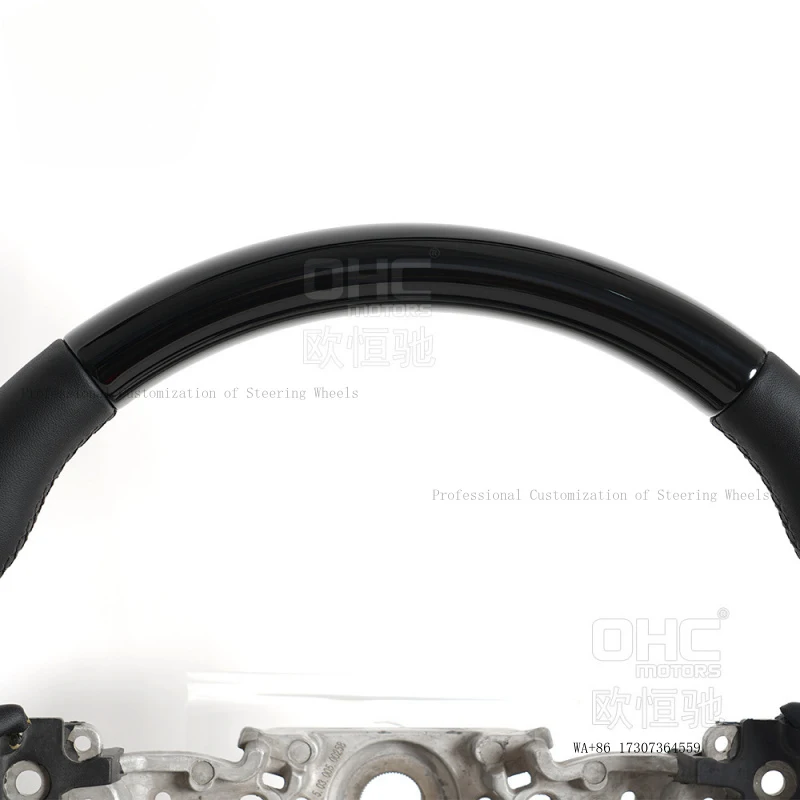 New 24-25 for Toyota Prado LC250 steering wheel modification and upgrade with black spray-painted car steering wheel