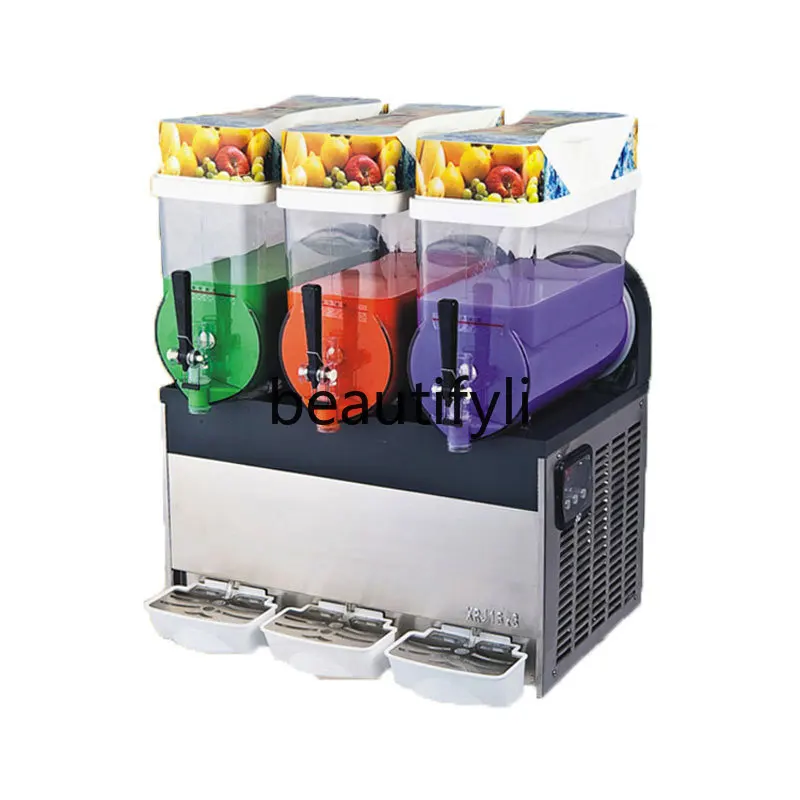 machine Commercial automatic cold drink slush machine Double cylinder milk tea self-service smoothie, beverage machine