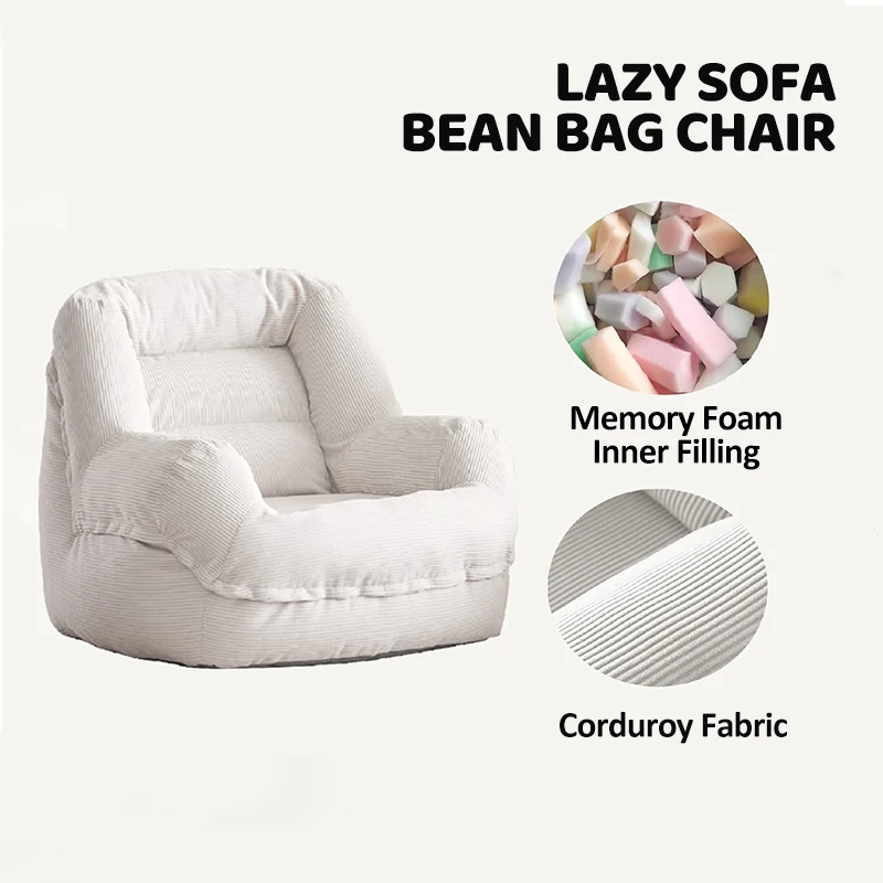 أريكة كرسي بين باج فردي من سروال قصير أخضر، تصميم عصري سهل التنظيف، أريكة كرسي بين باج مريحة ومتينة لغرفة المعيشة #4