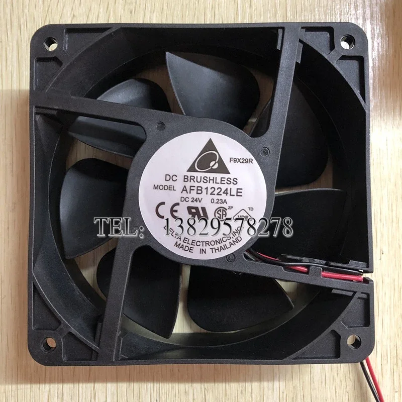 

Delta Electronics AFB1224LE DC 24V 0.23A 120x120x38mm 2-Wire Server Cooling Fan