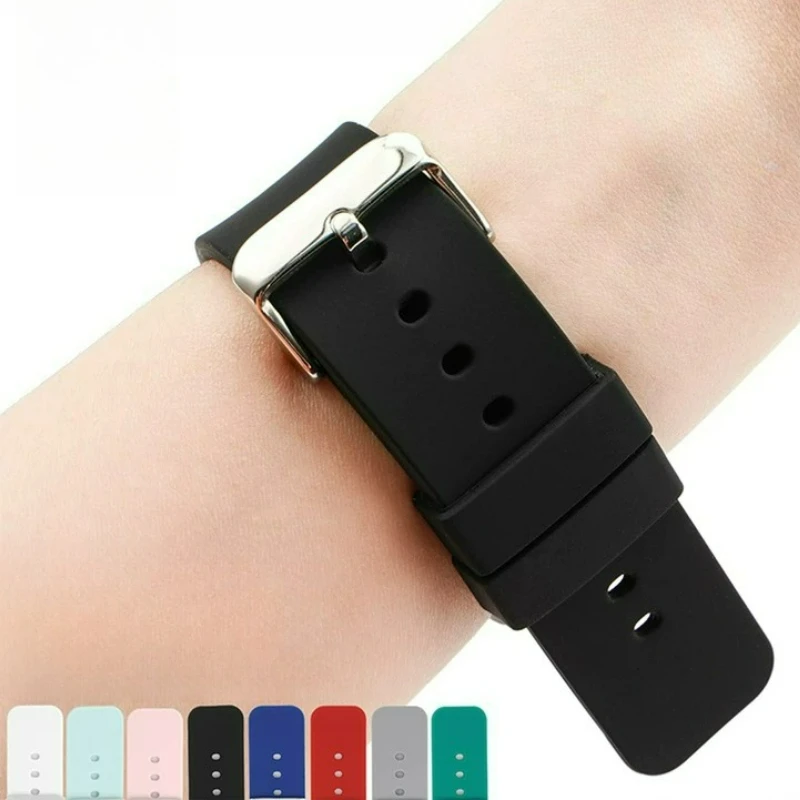Universal Silicone Sports Style Watch Strap for Rolex Daytona Datejust Submariner Omega Speedmaster Patek Philippe IWC Watchband