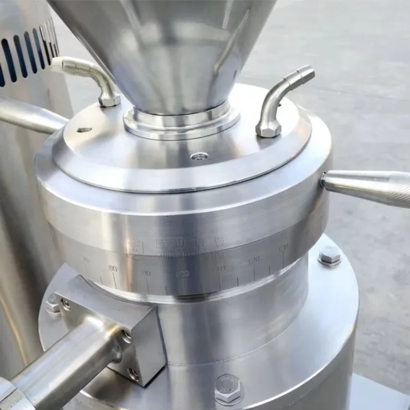 

Lab Sanitary Stainless Steel Tomato Paste Hazelnut Tahini Sesame Peanut Butter Making Machine Small Lab Homogeneous Colloid Mill