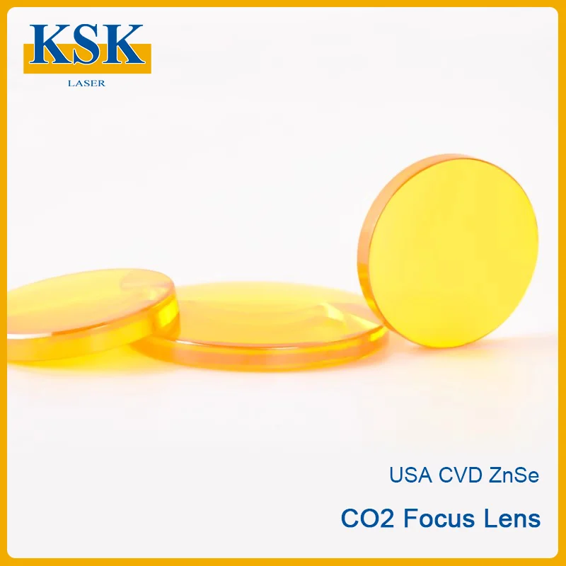 CO2 Focus Lenses USA CVD ZnSe DIA 12 15 18 19.05 20 FL 38.1 50.8 63.5 76.2 101.6 127mm for CO2 Laser Engraving Cutting Machine