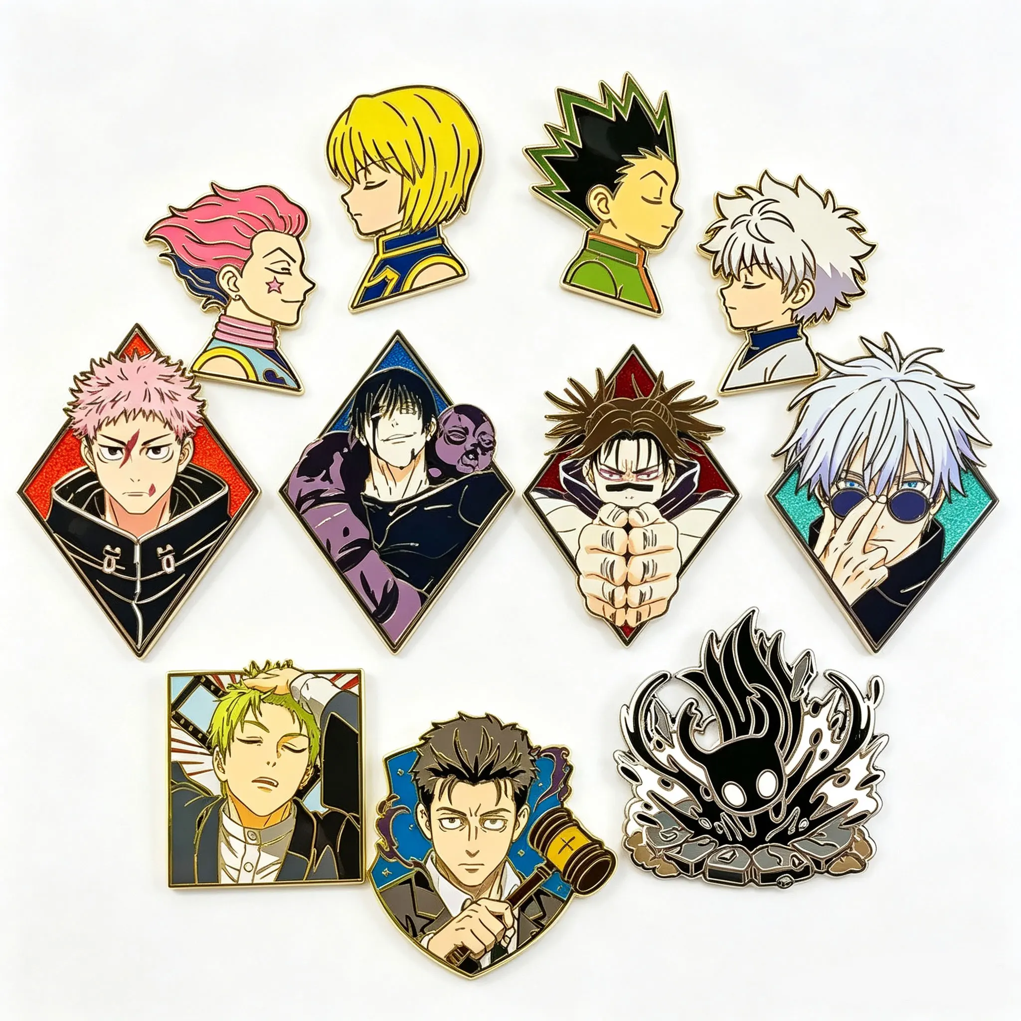 Anime Cute Cool Hard Enamel Pin Cartoon Lapel Pins for Backpacks Collect Badges Partner Brooch for Clothes Jewelry Gifts Friends