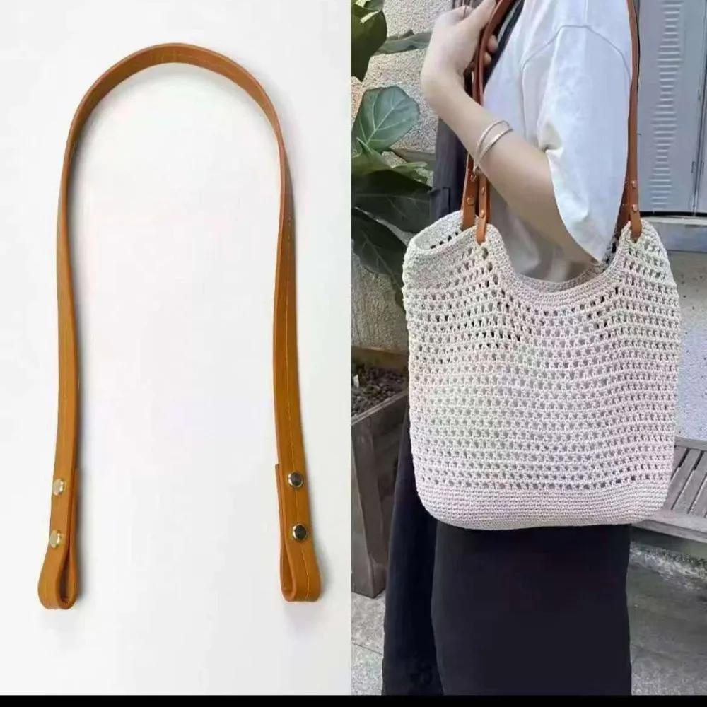 

New PU Leather Bag Handle Belts Detachable Replacement Shoulder Bag Strap DIY Bag Accessories Women