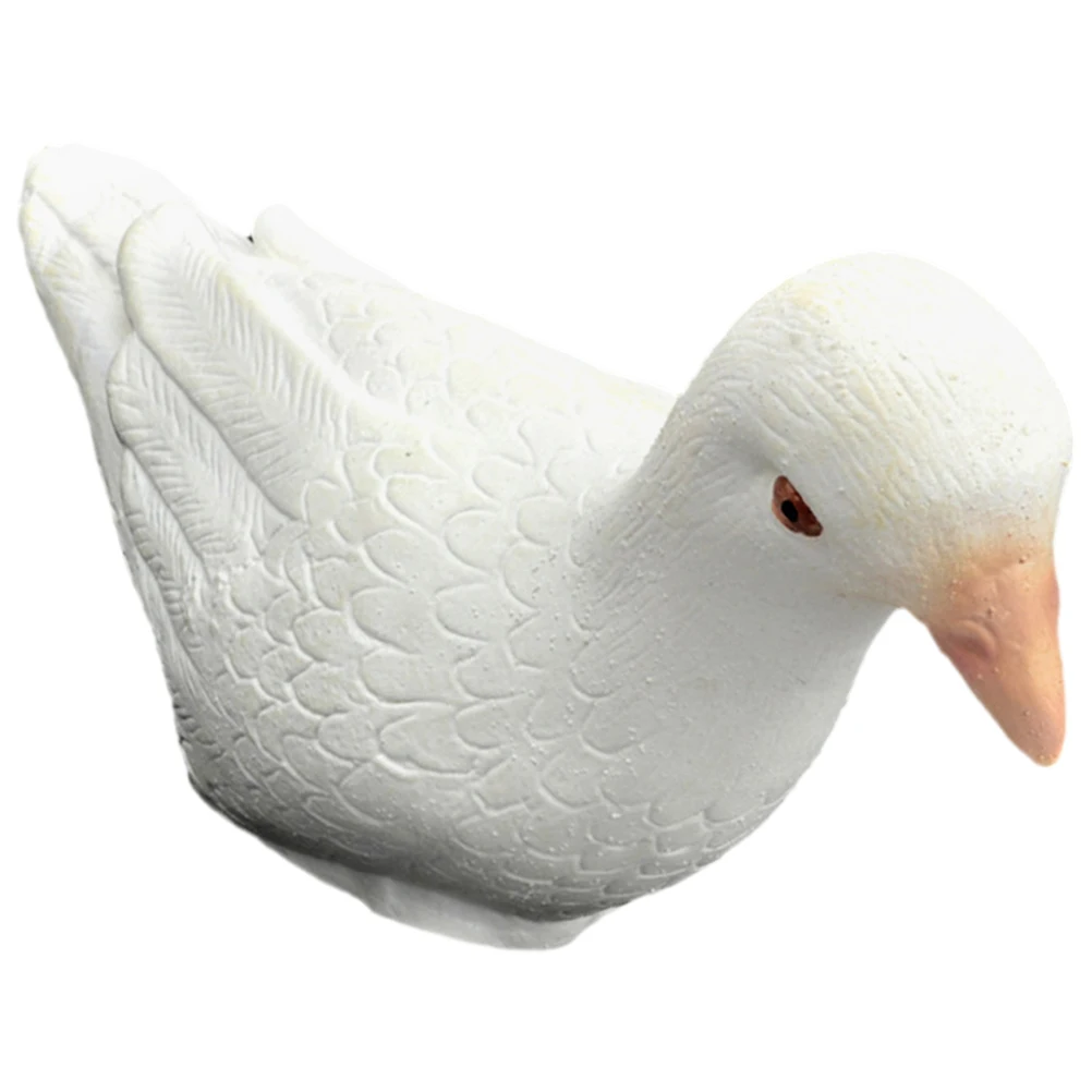 

Rubber Dove Trick Prop Artificial Pigeon Statue Realistic Simulation Bird Decoration for Garden Lawn Wedding Outdoor Use