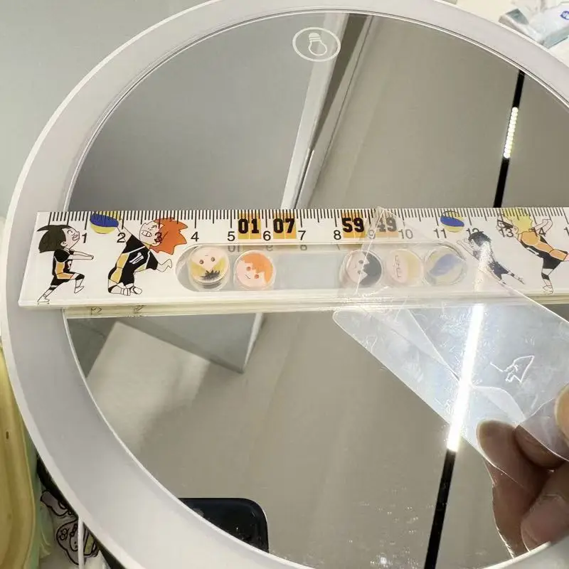 15cm Anime Shake Straight Ruler Measuring Tool Stationery Drawing Office School Supplies Birthday Gift