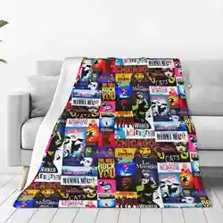 Musicals Blanket Soft Warm Travel Portable Blanket Musicals Music Design Musical Theatre Shows Broadway West End London