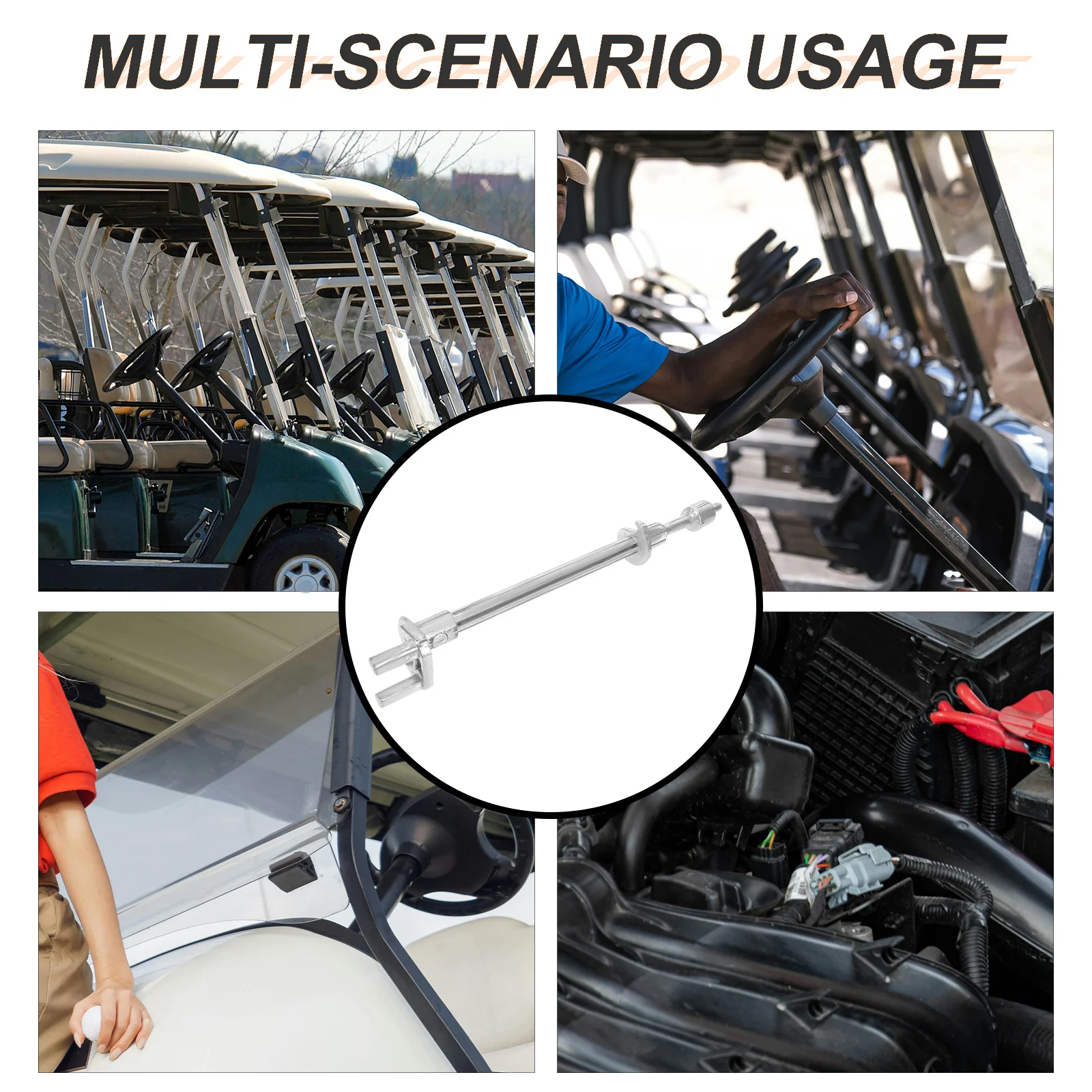 

Iron Front Inner Outer Tie Rod Link Durable Golf Cart Part Smooth Steering Stable Power Output Golf Cart Supply