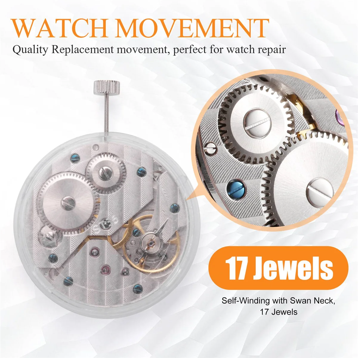 

【Price-Drop!】ST3600 Movement 17 Jewels ETA 6497 Movement Model Watch Part Fit for Men's Watch Hand Winding Mechanical Movement
