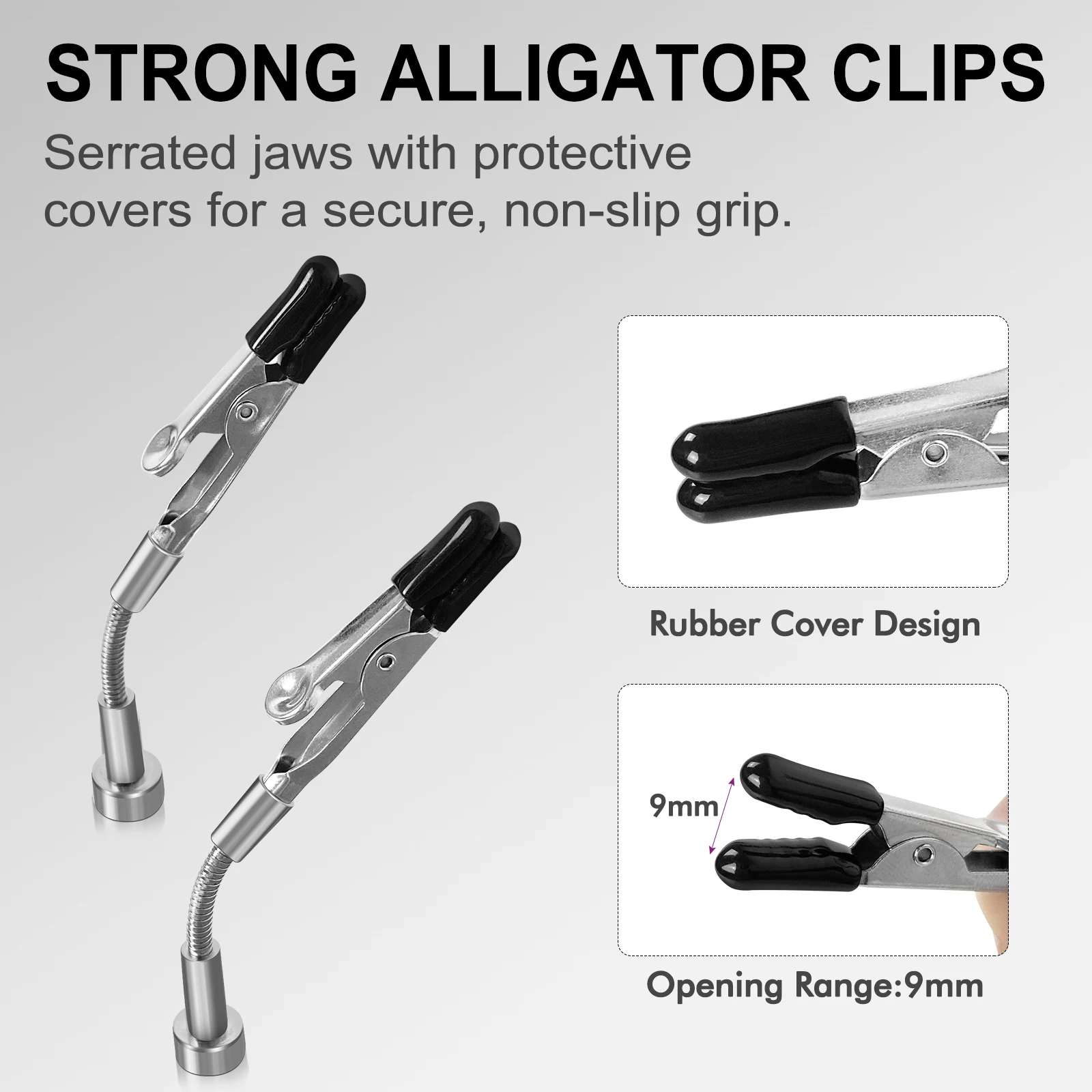 Toolour Magnetic Helping Hands 2/4 Metal Gooseneck Flexible Arm with Alligator Clips for Soldering, Model Painting, PCB Holder