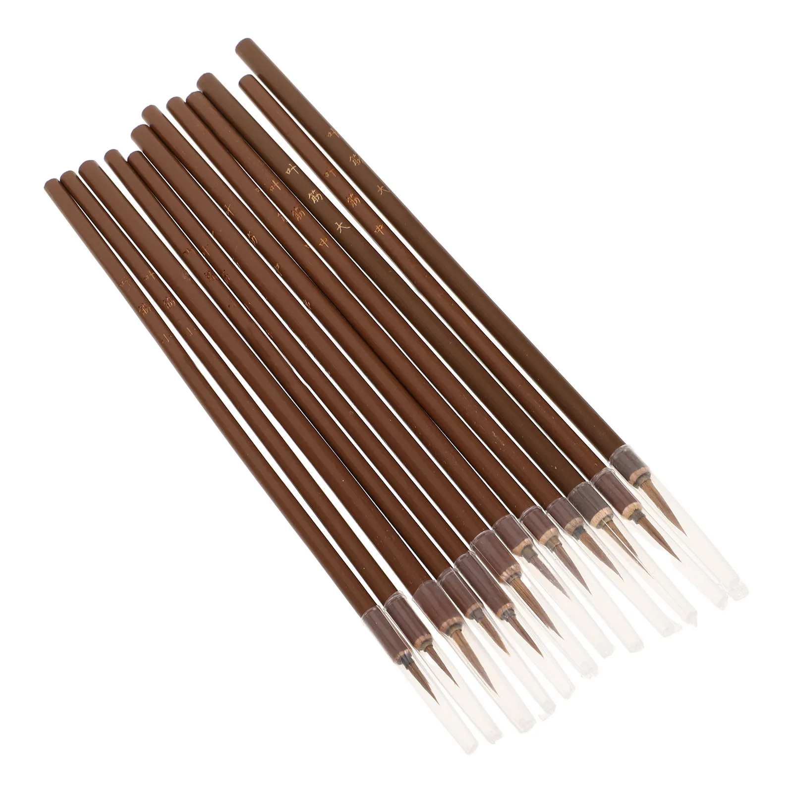 1Set Bristle Calligraphy Brush Watercolor Painting Tool Traditional Chinese Brush for Sumi Ink Drawing Artists