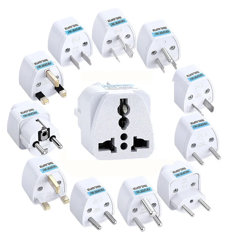 Universal Kr American European AU EU To US UK Power Plug Adapter USA Israel Brazil Travel Adapter Plug Converter Japan Korea