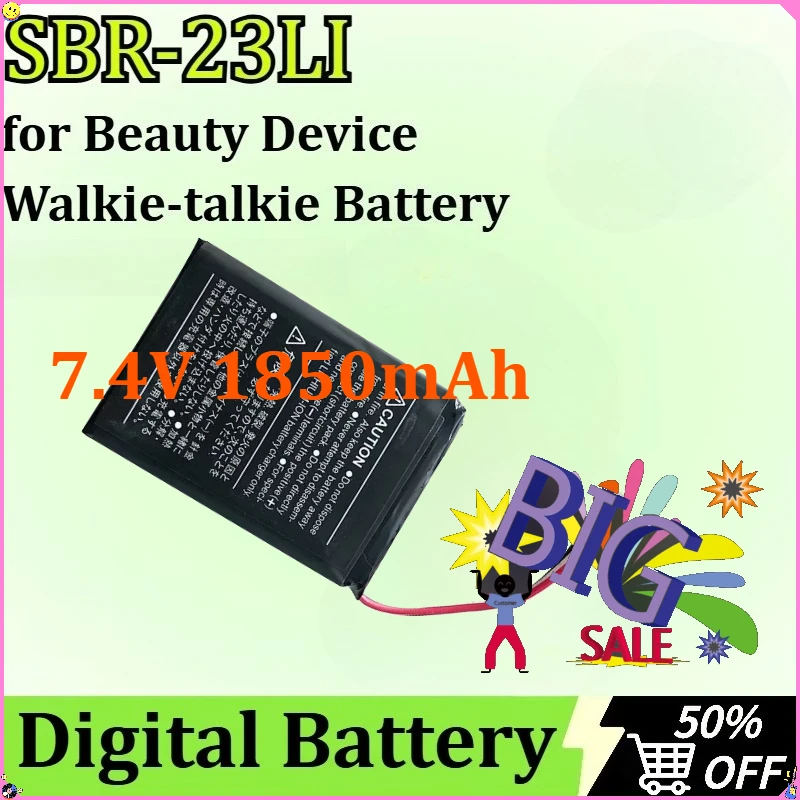 

Upgraded SBR-23LI Lithium Battery Polymer for Beauty Device Rich Hydrogen Water Cup KC Walkie-talkie Battery Pack 7.4V 1850mAh