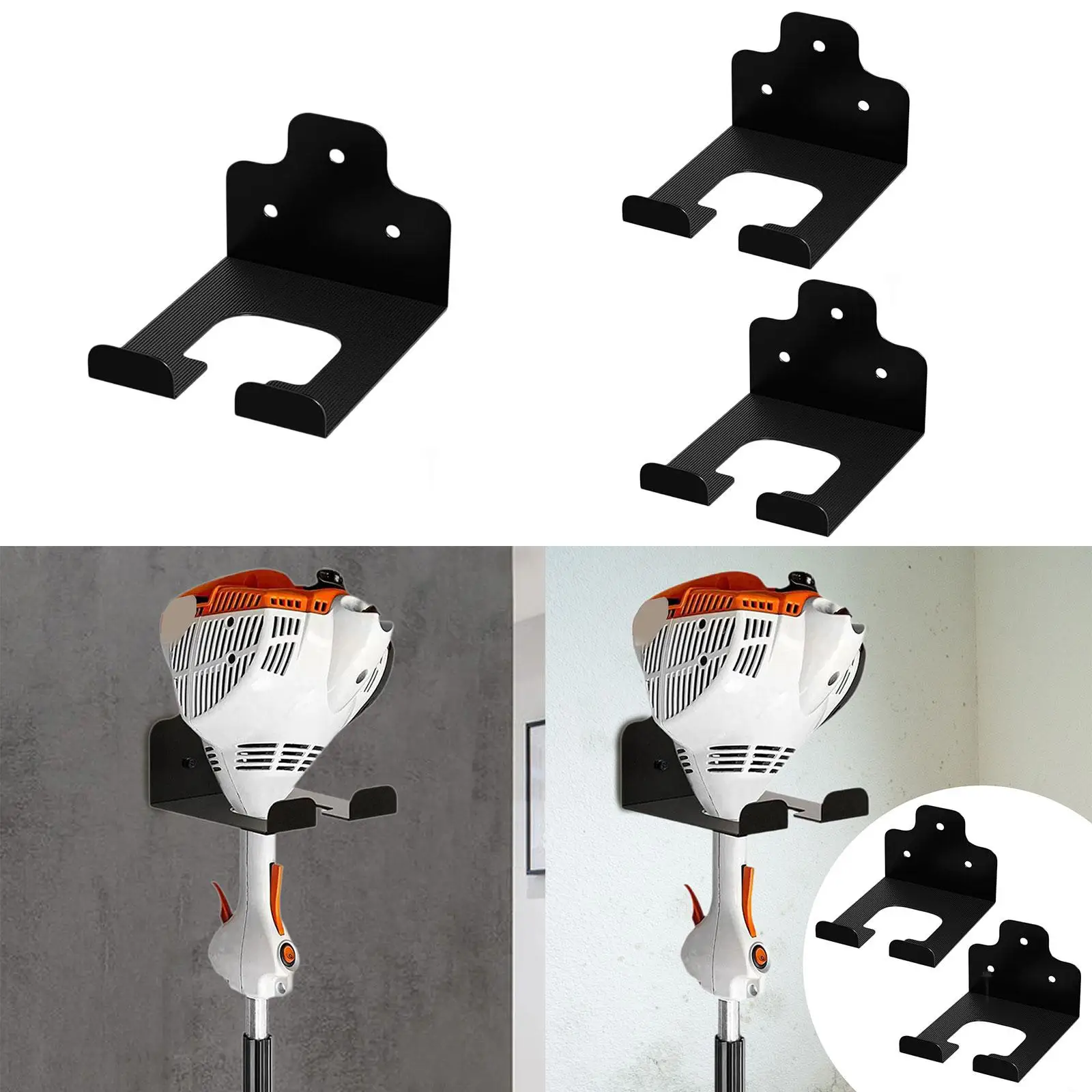 Garage Organizer Trimmer Rack Utility Holder Wall Mounted Garden Power Tool Hanger for Garden Tools Grass Trimmer Hedge Trimmer