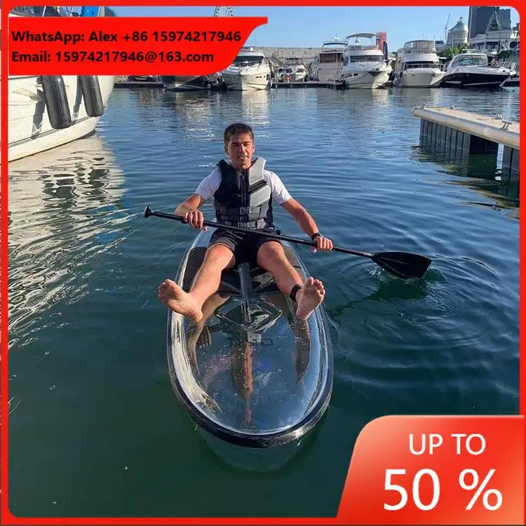 High Quality Clear Standing Crystal Paddle Board Water Sports Clear Standing Paddleboards Clear