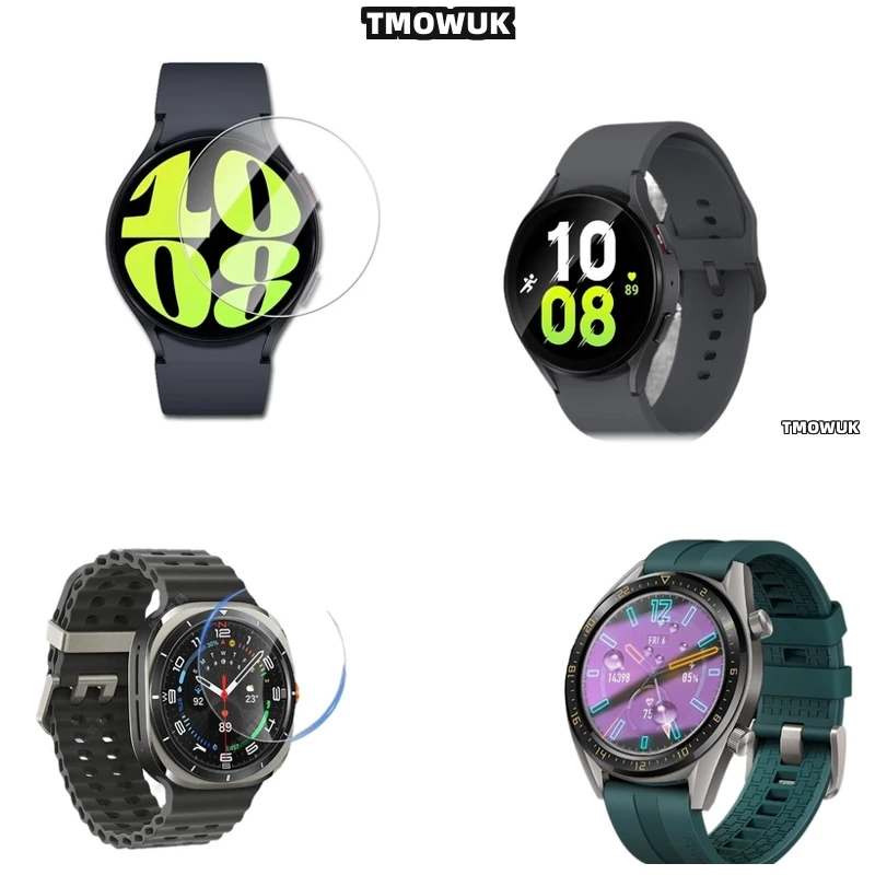 

For Samsung Galaxy Watch6 Classic 40mm Watch7 Ultra FE 47 44 43mm Optical Clarity Tempered Glass Screen Protector Reusable