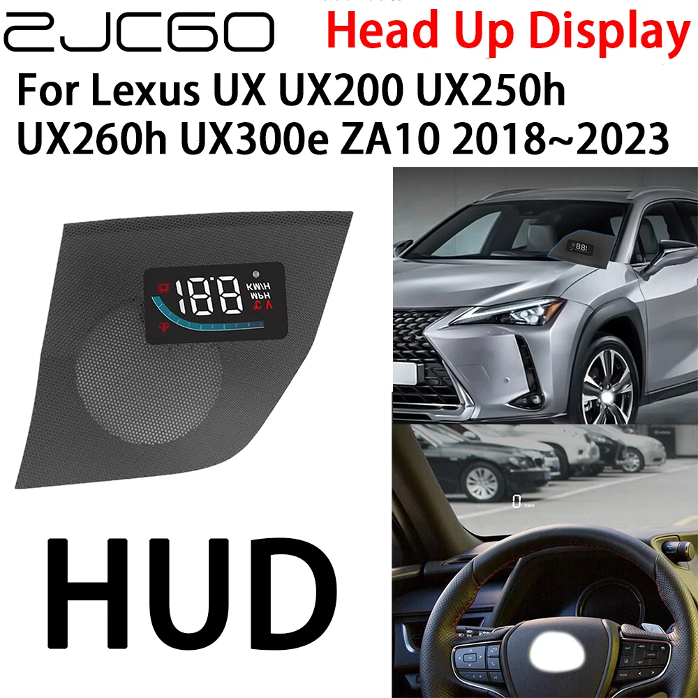 

ZJCGO Car HUD Head Up Display Speedometer Projector Alarm for Lexus UX UX200 UX250h UX260h UX300e ZA10 2018~2023